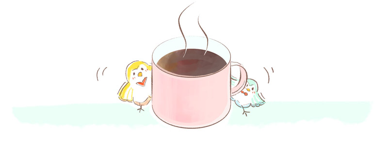 コーヒーをおすすめするイラスト