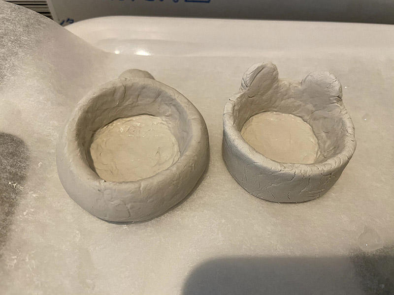 石粉粘土で多肉植物の鉢を作る